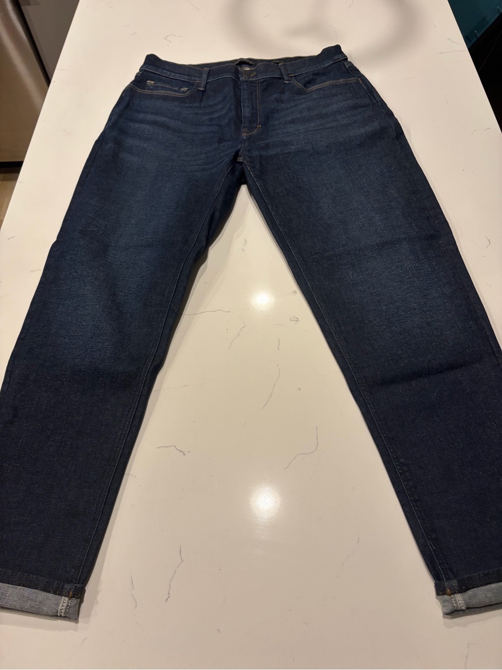 Banana Republic Men's Dark Indigo Slim Straight Jeans